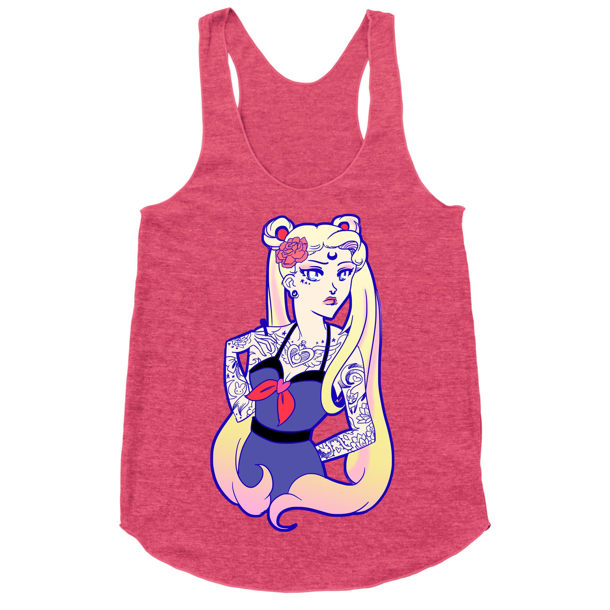 Punk Sailor Moon Racerback Tank